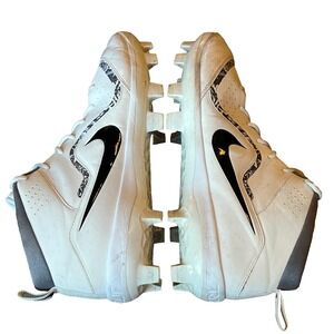Nike Trout 4 Baseball Cleats White Gray Black‎ Mens 11.5 UK 10.5 EU 45.5